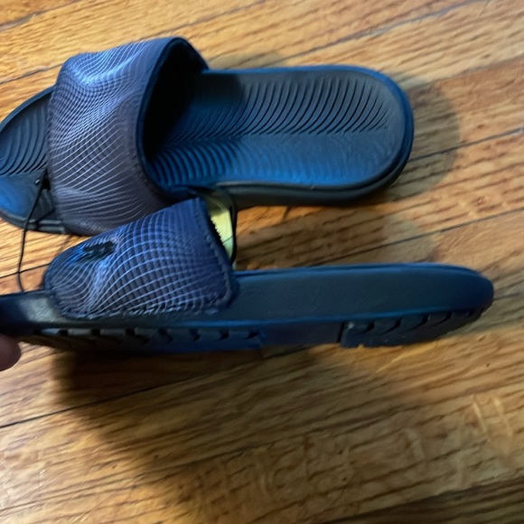 2 pairs 1 price NIB All In Motion Cypress Black Logo Slide Sandals - Picture 6 of 7